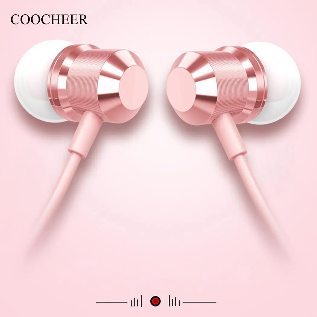 Металлическая проводная гарнитура Универсальная с микрофоном|Наушники и