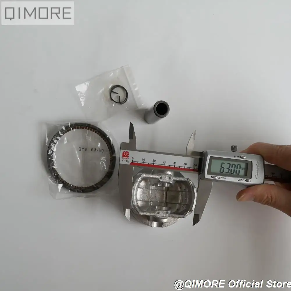 GY6-200 63 мм 2V поршень& Комплект прокладок для 4 ходовой воздушный охладительный Скутер мопед ATV QUAD GY6 125 GY6 150 152QMI 1P52QMI 157QMJ 1P57QMJ