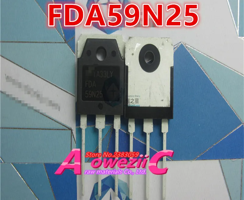 Aoweziic 100% новый импортный оригинальный FDA59N25 59N25 TO 247 N Channel MOSFET 59A 250V|Запасные части| |