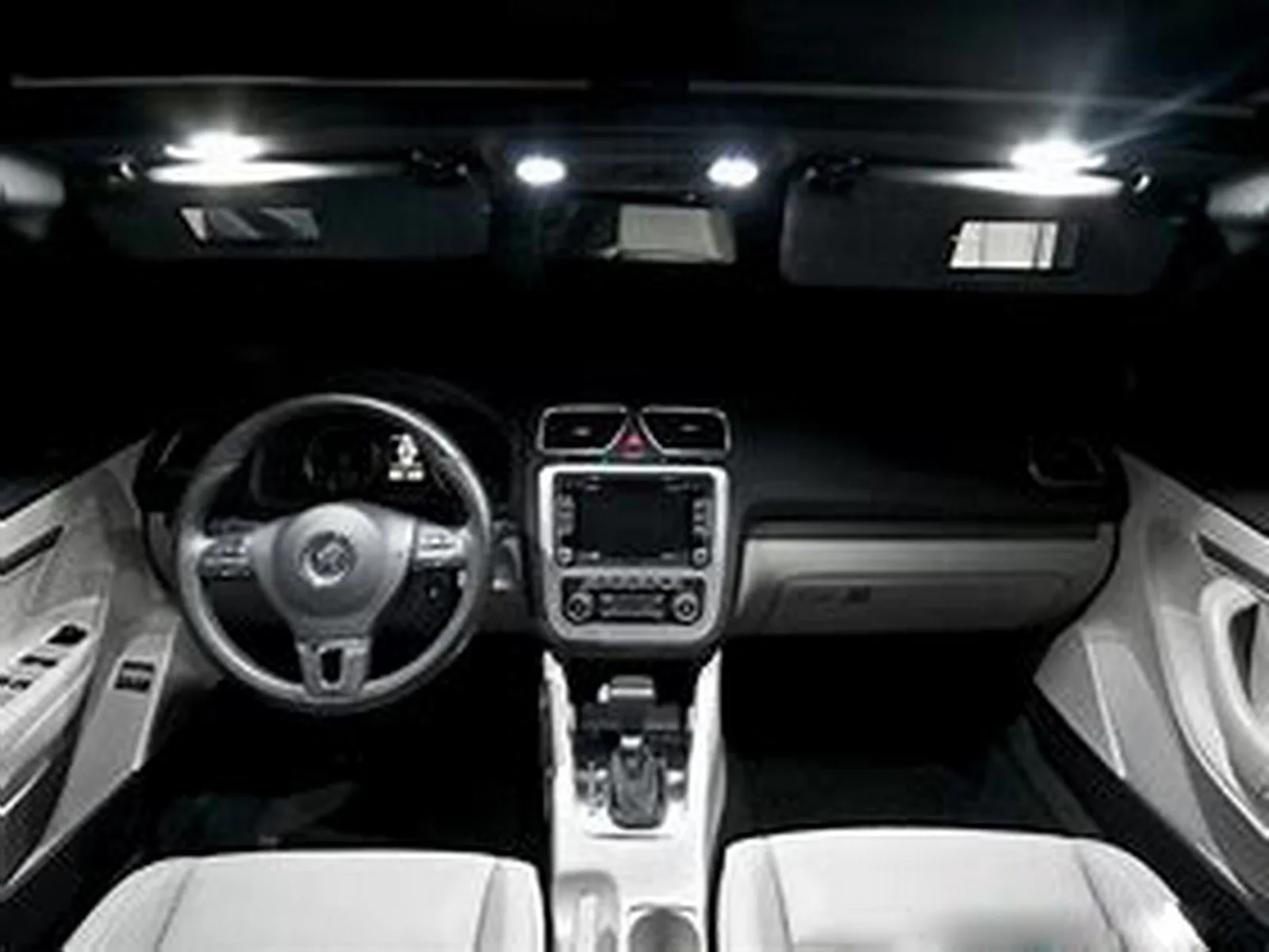 Светодиодный внутренний зеркальный светильник ANGRONG 2x для VW Eos Golf Jetta CC Tiguan Scirocco