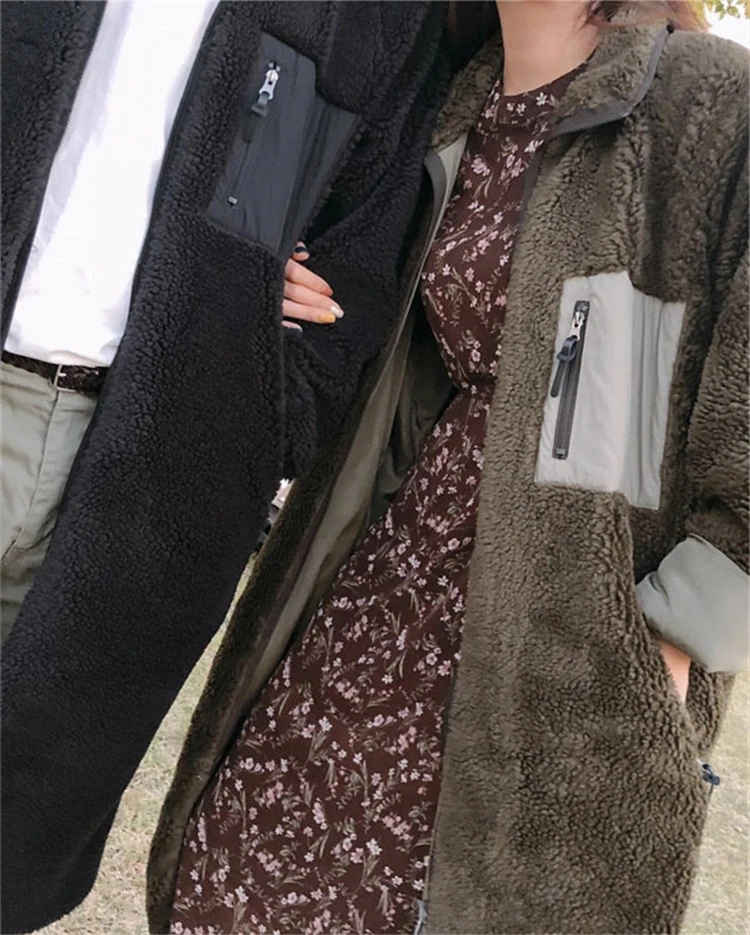 Новинка шуба искусственный мех пальто для женщин зимнее Harajuku плюшевое шерсть