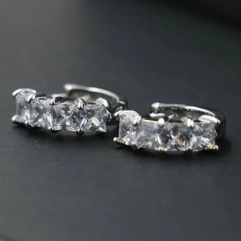 BPPCCR Romantic Classic Gold Color Shining Crystal Hoop Earrings For Women Free Shipping Zircon Pendientes brincos | Украшения и