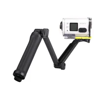 3 way waterproof monopod selfie grip tripod mount for sony action cam hdr as100v as300r as50 as200v x3000r aee sport camera