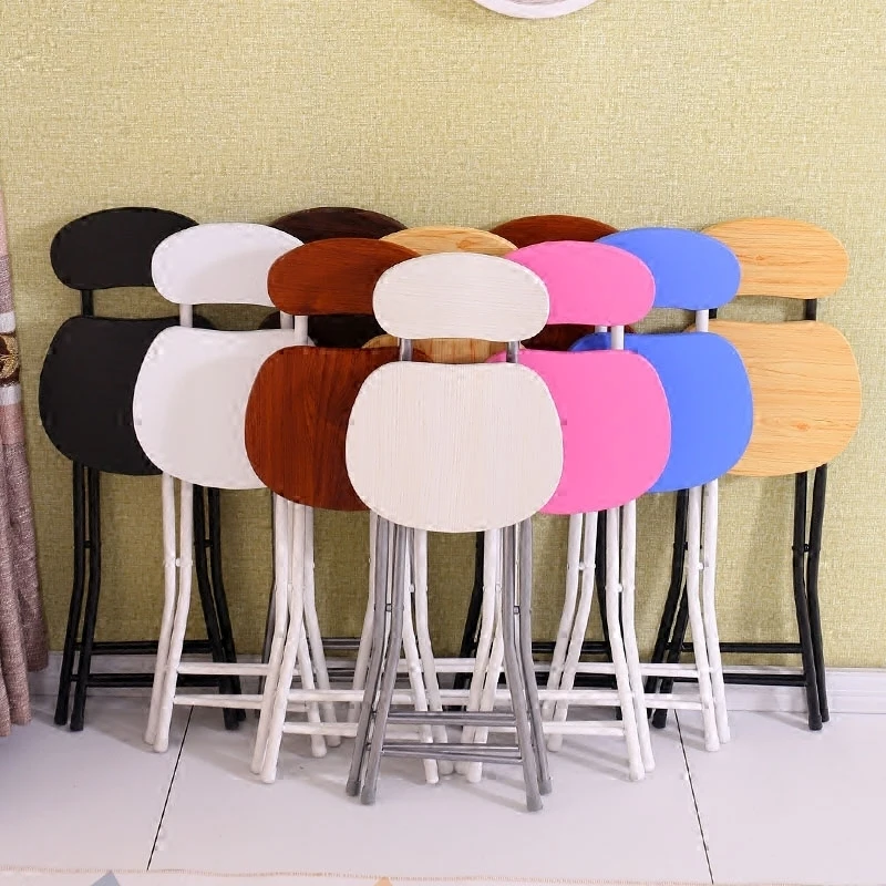 Складной стул для дома обеденный стол высокий модный небольшой скамейка на