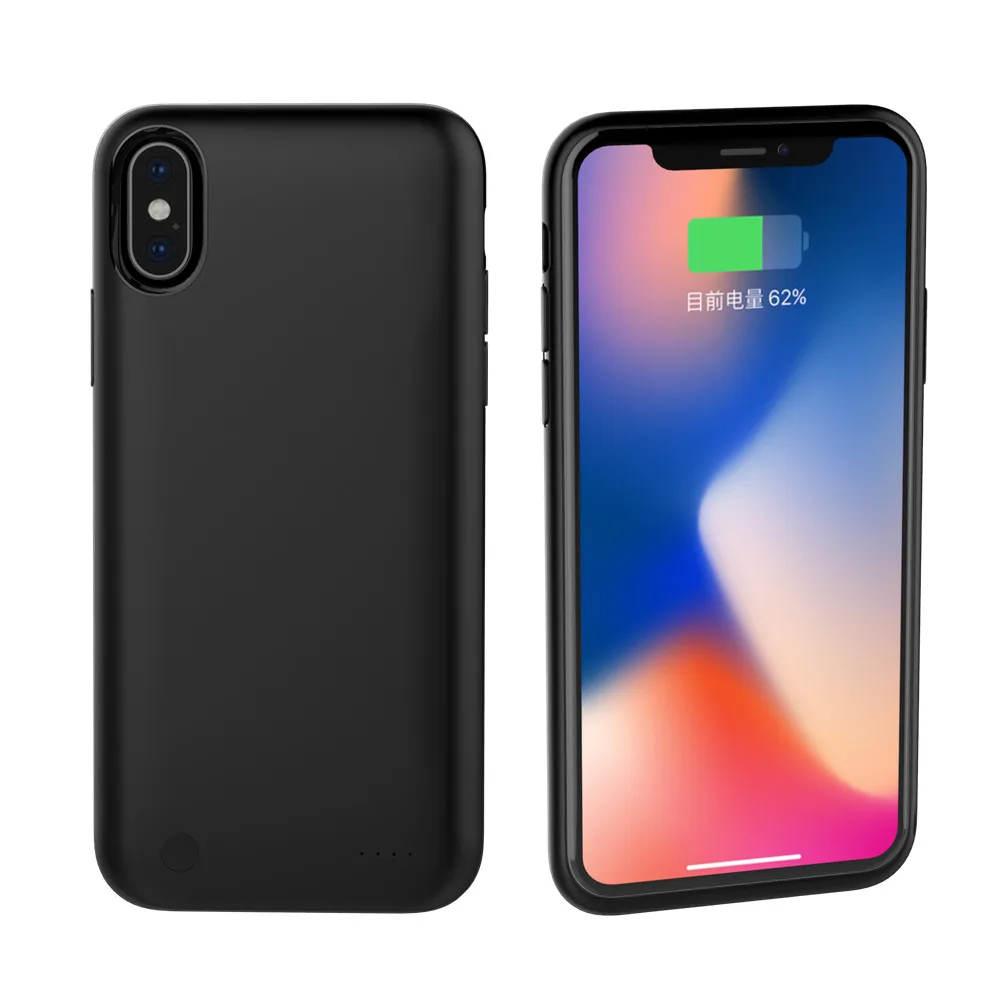 

3800mAh Protable Power Bank Pack Charging Case For iPhone X XS Battery Charger Case External Back Clip Battery Cases