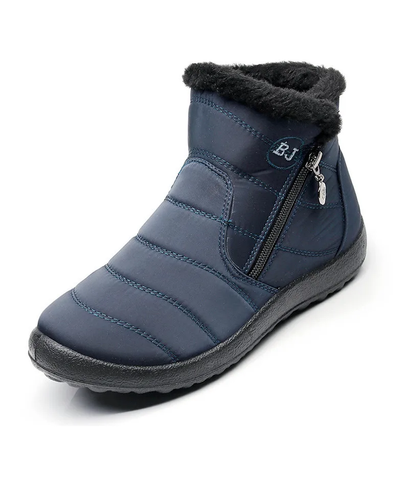 TIMETANG2018 Winter Shoes Woman Snow Boots With Plush Inside Botas Mujer Waterproof Plus Size 43 Winter Boots Female BootiesE229