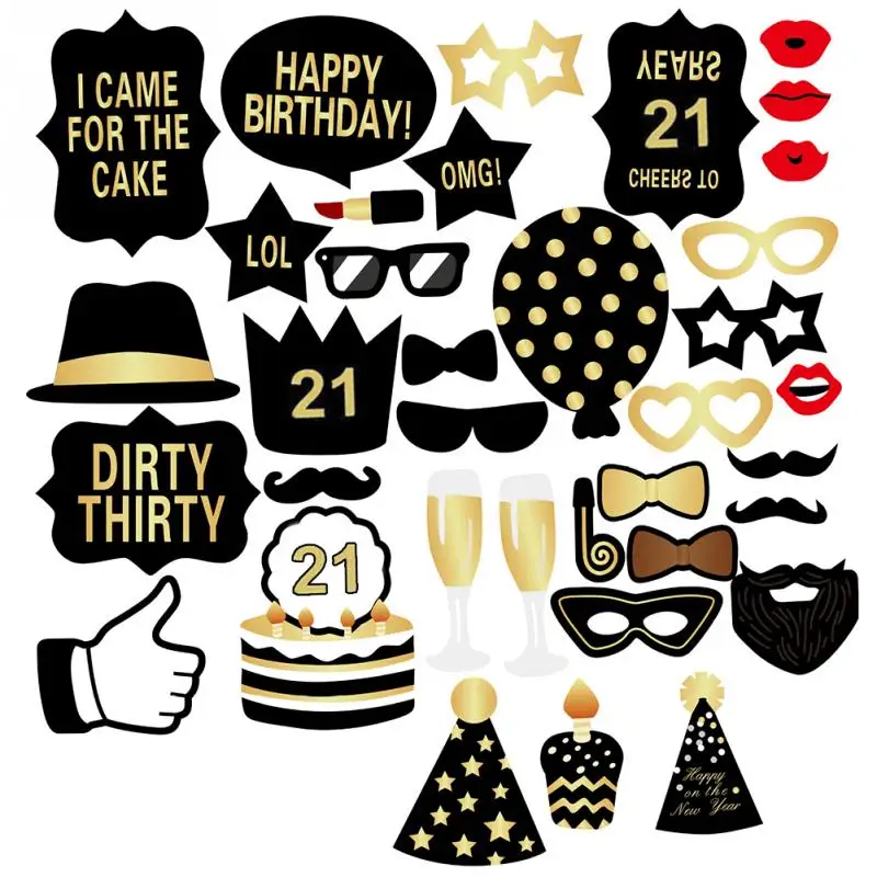 8/21/30/50/60th день рождения фото стенд реквизит DIY Mr Mrs Photo Booth Реквизит юбилей Декор