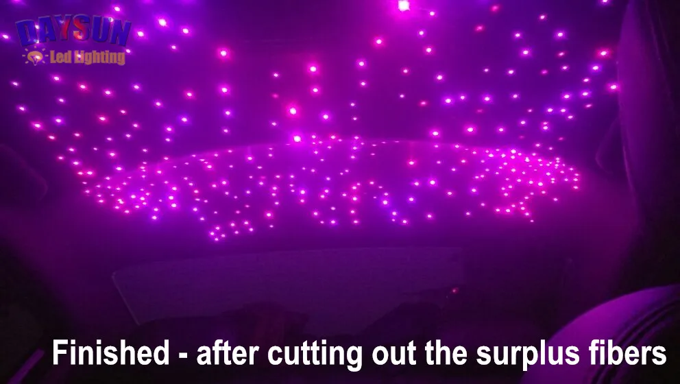 Новый Автомобильный светодиодный потолочный волоконно оптический светильник 16