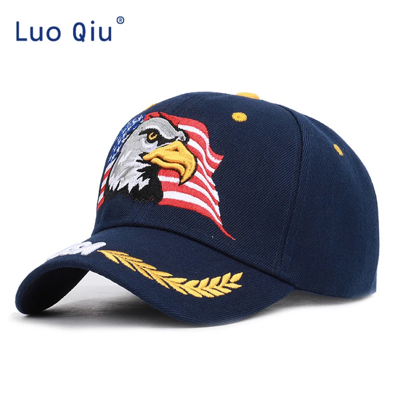 2019 Черная Кепка Флаг США Орел вышивка бейсболка Snapback s Casquette шапки повседневные