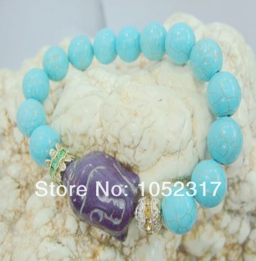 Новинка оптовая продажа 10 мм камень howlite круглая бусина инкрустация фиолетовая