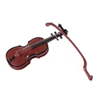 1 шт. мини-скрипка, миниатюрный музыкальный инструмент, пластиковый кукольный домик, декоративные украшения, пластиковые поделки, украшение для дома