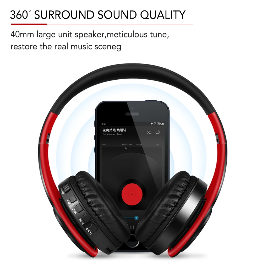 SAZ-414 Bluetooth наушники спортивные светящиеся крутые Беспроводные с микрофоном для