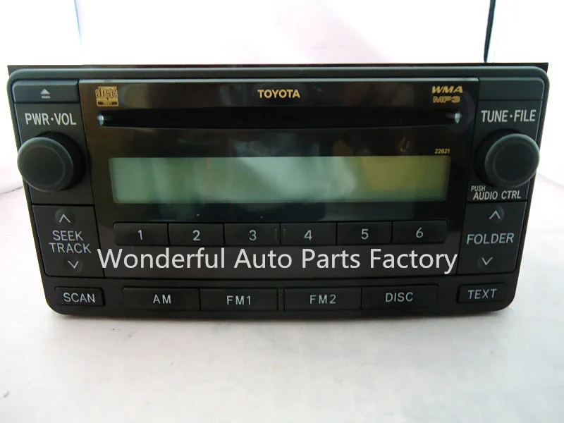 Brand original FUJITSU TEN SINGLE CD TUNER 86120-0D281 FOR TOYOTA COROLLA PRADO CAR RADIO | Автомобили и мотоциклы