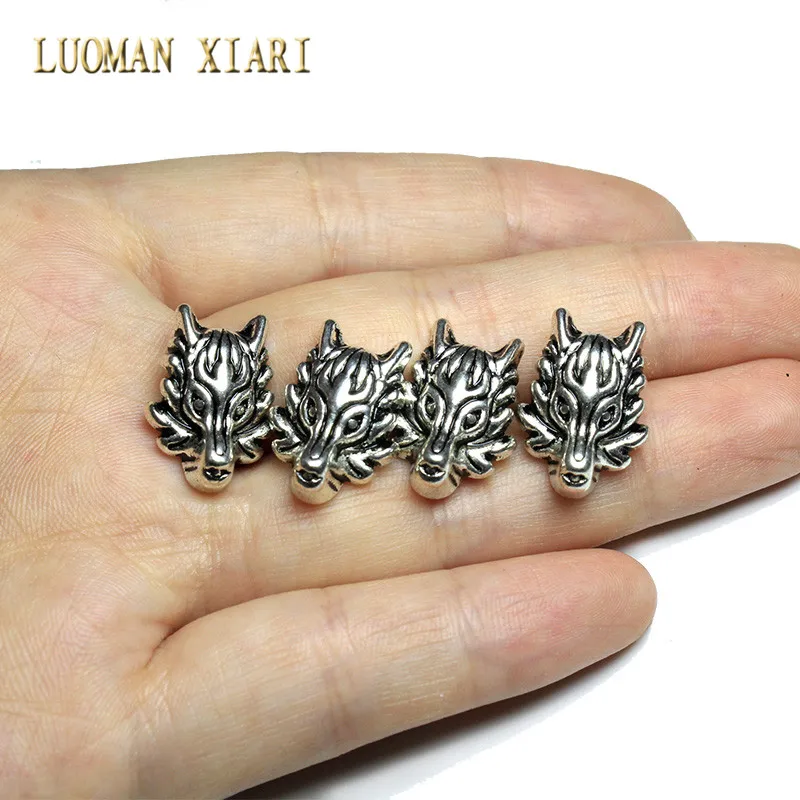 10 шт./20 шт./партия бусины разделители в виде головы дракона|beads charms|charm diybead spacers |