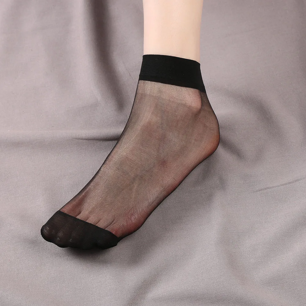 Оптовая продажа 10 пар пикантных женских модных летних ультратонких шелковых