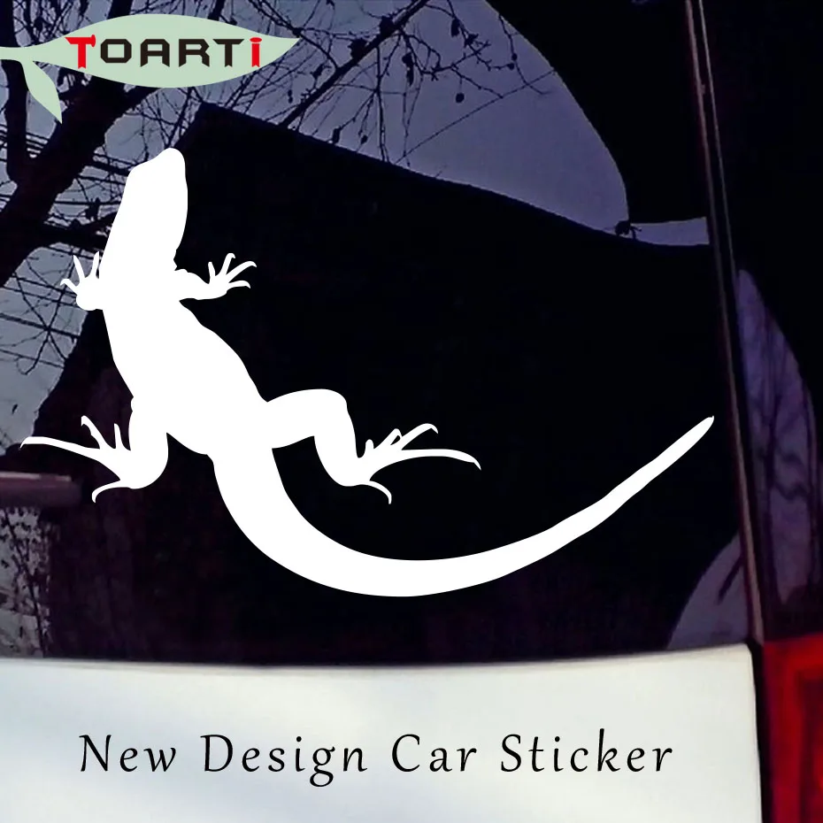 Ящерица силуэт стикер Гекко рептилия любовь весело выбрать цвет виниловая