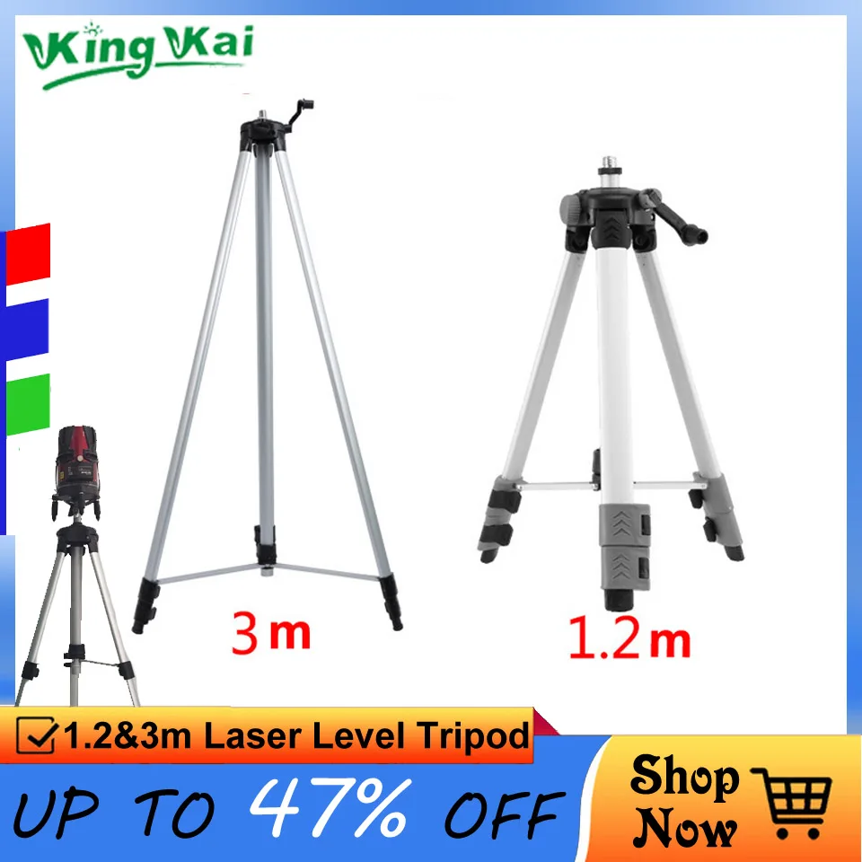 1.2m 3m Meter High Laser Level Tripod For Multi Line Laser Level