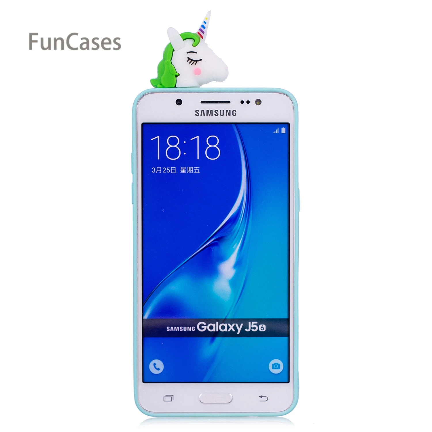 Многоцветный телефон с единорогом чехол для samsung J710 Мягкий силиконовый телефона