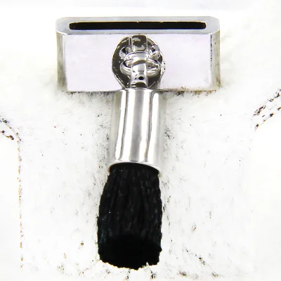 Black Tassel Silver Кристалл юкам Сердце Любовь Дерево жизни болтаются белый серый черный оранжевый кисточкой кулон слайд талисманы хранитель для браслета ювелирных изделий - Окраска металла: Black Tassel Silver