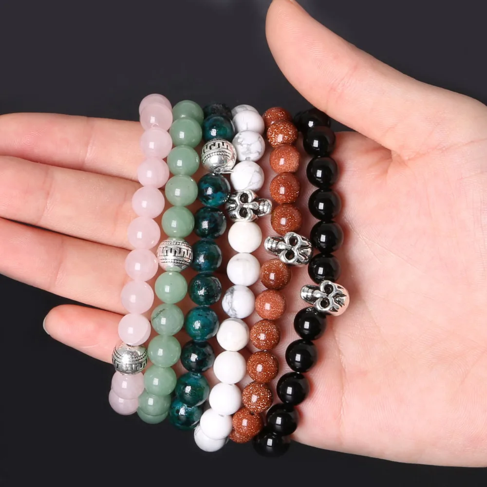 Лидер продаж круглые бусины из натурального камня для самостоятельного