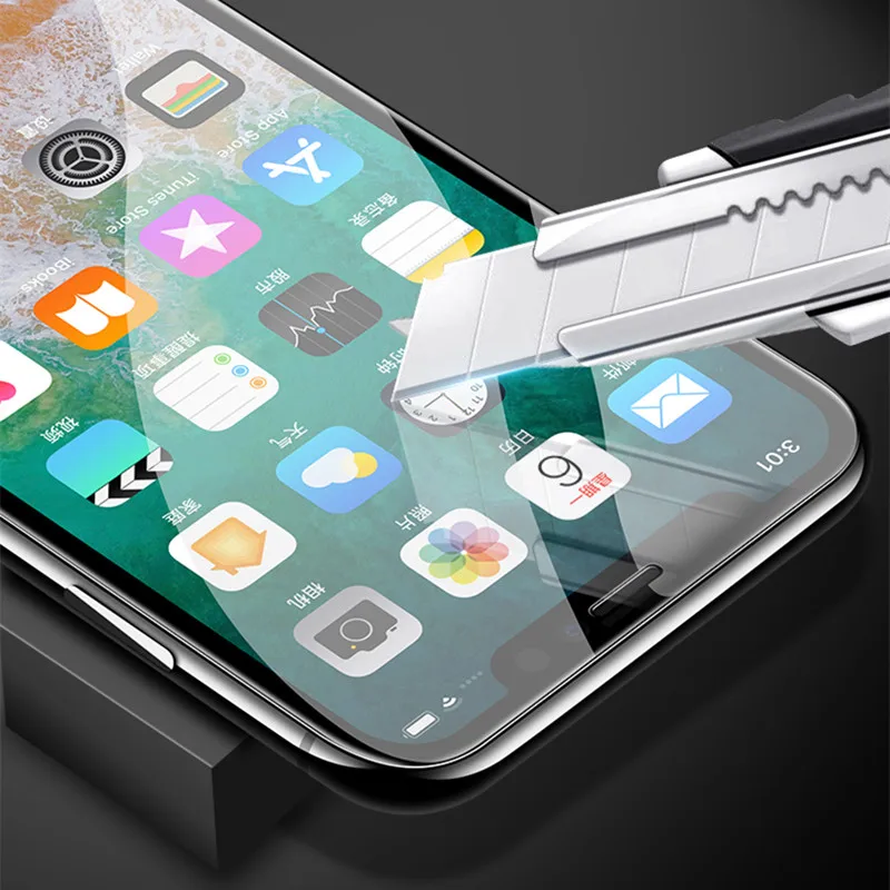 4D изогнутый край Полное покрытие протектор экрана для iPhone xs max xr x Закаленное