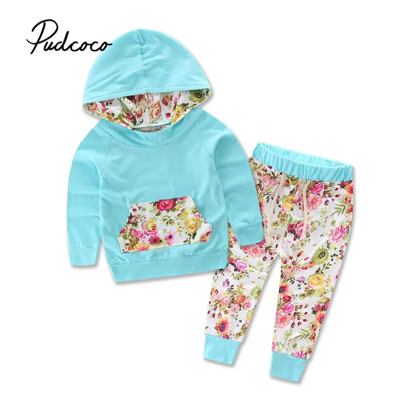 Autumn Baby Clothing Set Long Sleeve Boys Girls Children Hooded Sweatshirts+Pant Unisex Sport Kid Clothes Suit | Детская одежда и
