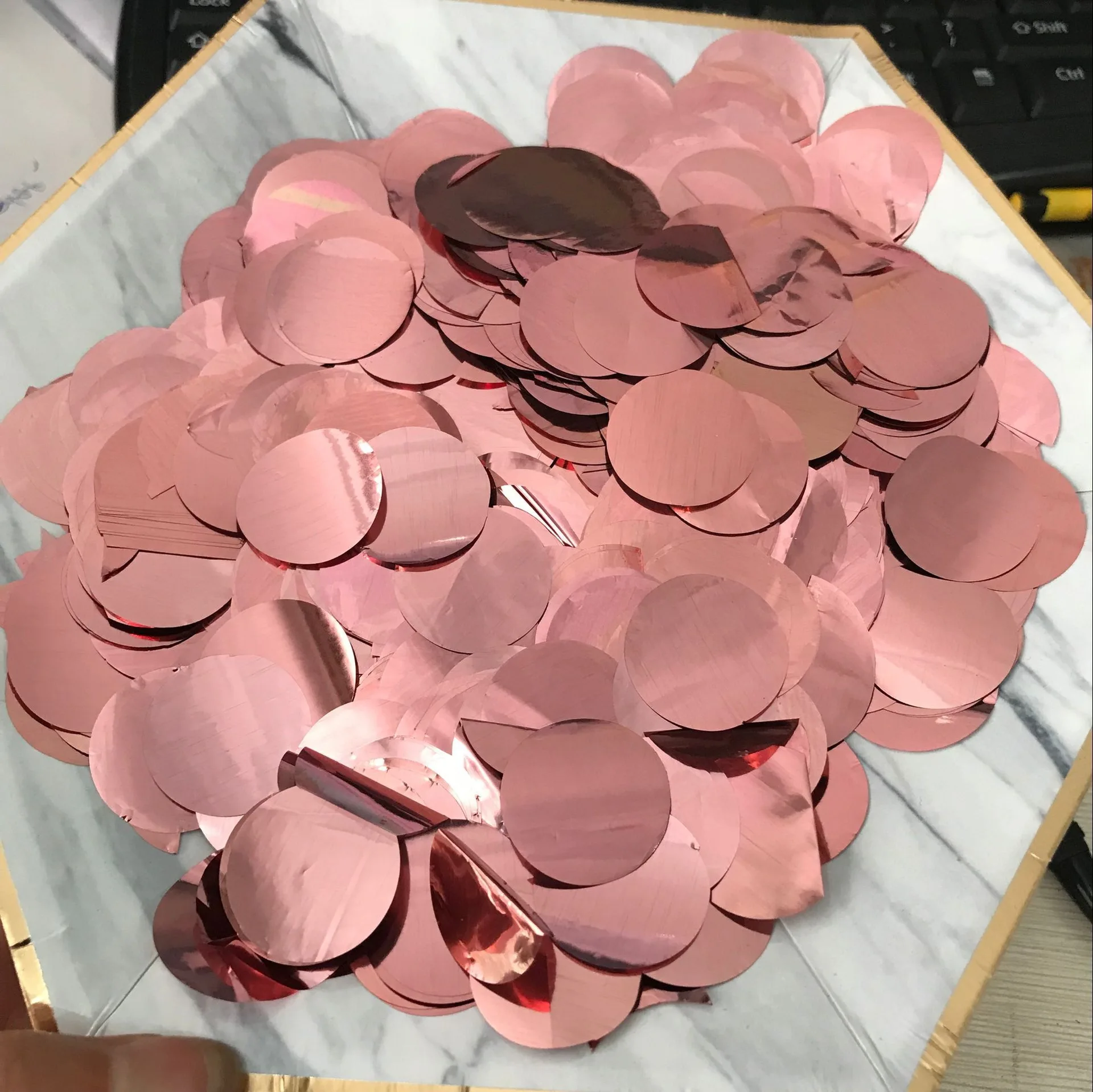 diameter 2.5cm 10 DIY Красочные Блестки бумажные шары ПВХ Прозрачные Круглые Конфетти гелиевые шары День Рождения Вечеринка детский душ украшение свадебного стола - Цвет: diameter 2.5cm 10