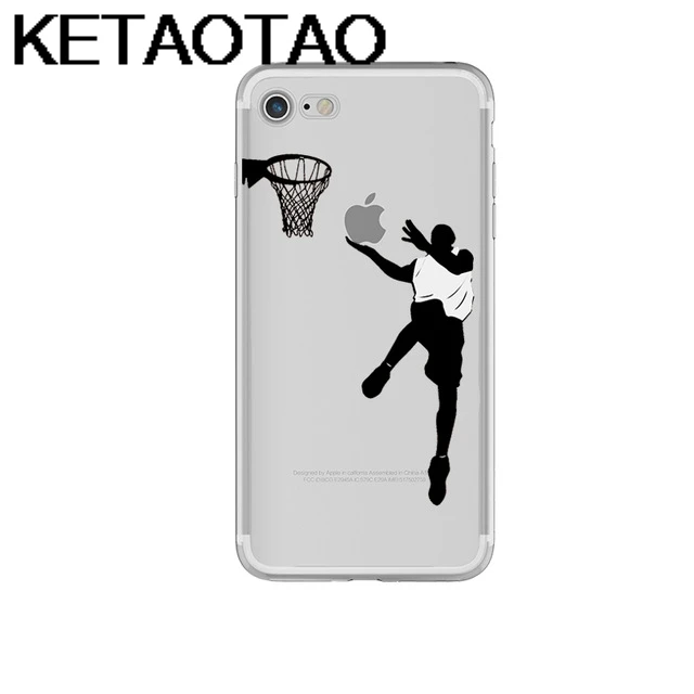 Слоновая кость KETAOTAO Футбол Баскетбол Спорт Jordan чехол для телефона s для iPhone 4S 5C 5S 6S 8 XR XS Max чехол кристально чистый мягкий TPU чехол s - Цвет: Слоновая кость