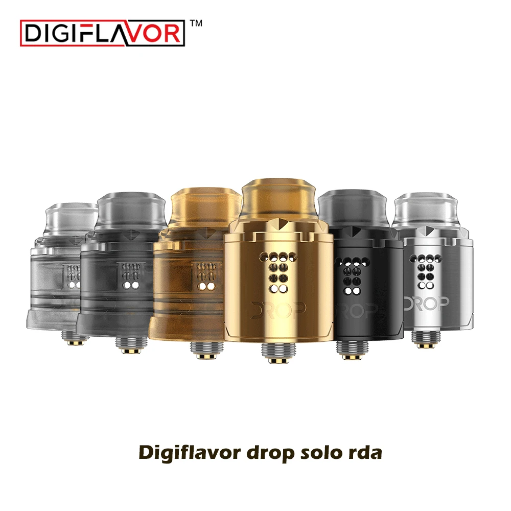 2 шт. оригинальная Digiflavor Drop Solo RDA одинарная катушка 22 мм капля с двумя колпачками