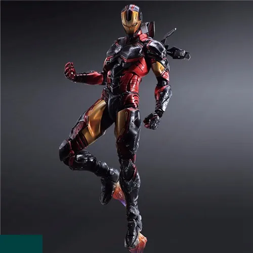27 см ПВХ фигурки куклы игрушки Детский подарок Brinquedos Play Arts Kai Iron Man Super Hero Age of Ultron Tony