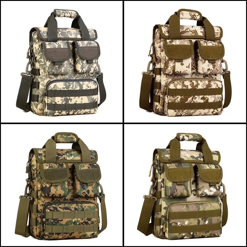 Tactics Messenger Bags Durable 1000D Nylon Bag Shoulder Hand Huntings Molle Military + 3 Small Pouches | Спорт и развлечения