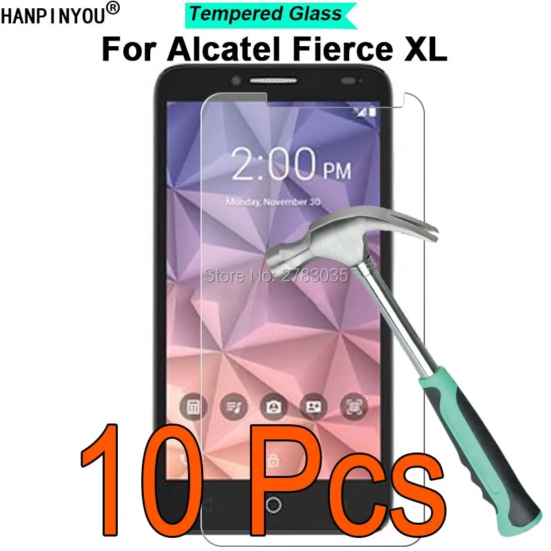 10 шт./лот для Alcatel One Touch Fierce XL 5054 9H твердость 2.5D ультратонкая закаленная Защитная