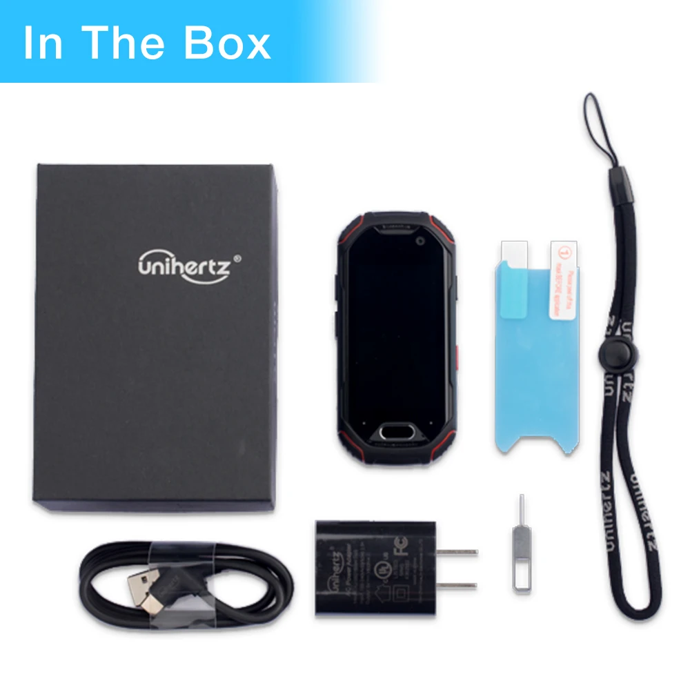 Unihertz Atom, самый маленький 4G Прочный смартфон в мире, Android 9,0 предварительно разблокированный смартфон с 4 Гб оперативной памяти и 64 Гб rom