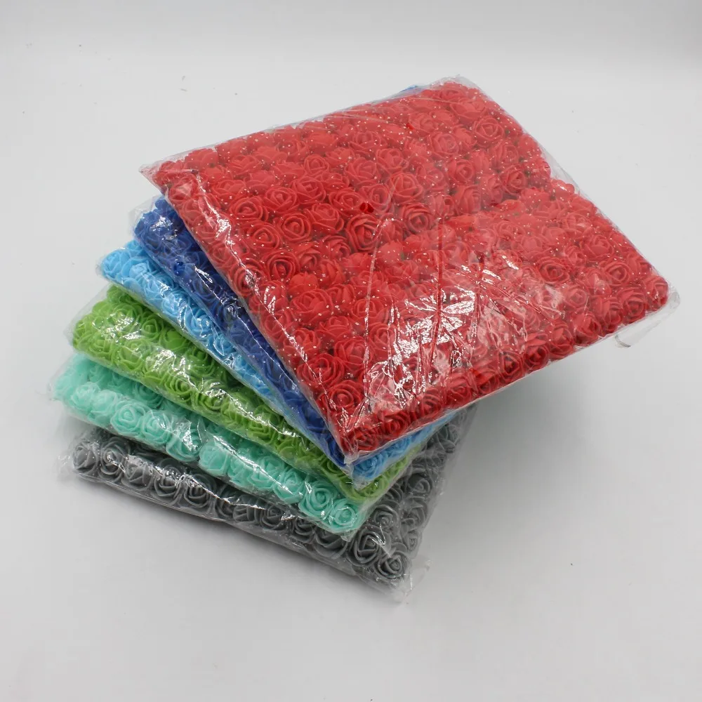 Искусственные мини цветы из пенопласта 144 шт. украшение для дома Свадебный помпон