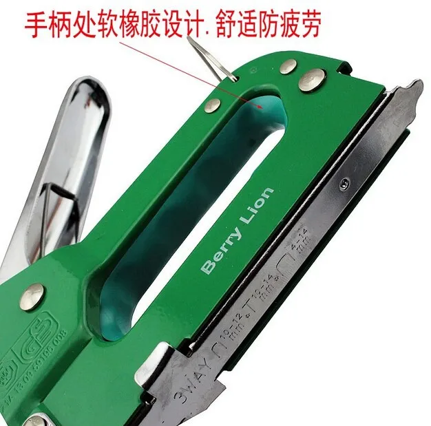 Мощный 3 полосный штапельный пистолет ручной кодовый для ногтей прочный u