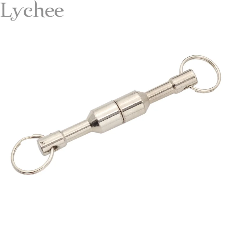 Lychee 1 пара серебряный цвет тест магнит проверка брелок ювелирные изделия серебро