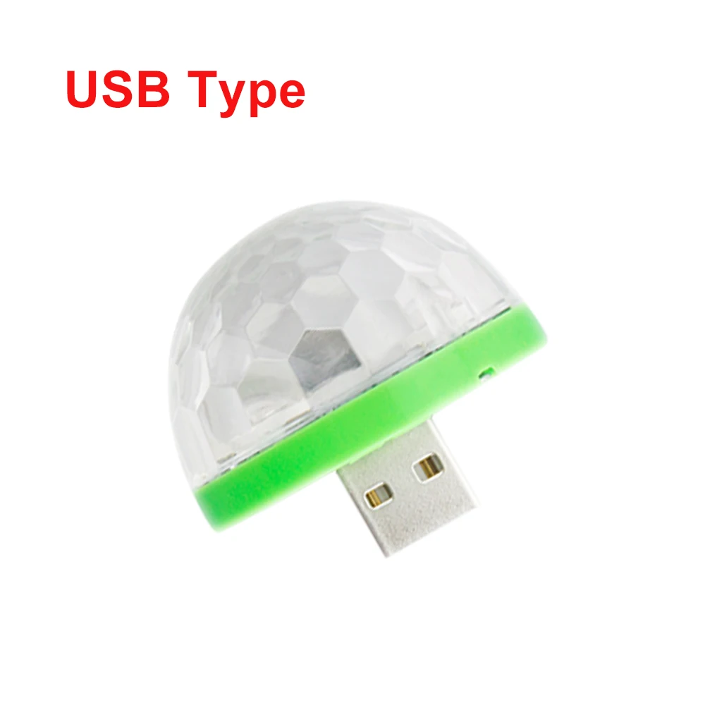 USB 85-265 в светодиодный светильник E27 3 Вт 6 Вт RGB светодиодный светильник USB лампа ЕС к E27 E14 к E27 автоматический поворот красочный Рождественский светильник ing ночной Светильник - Испускаемый цвет: USB