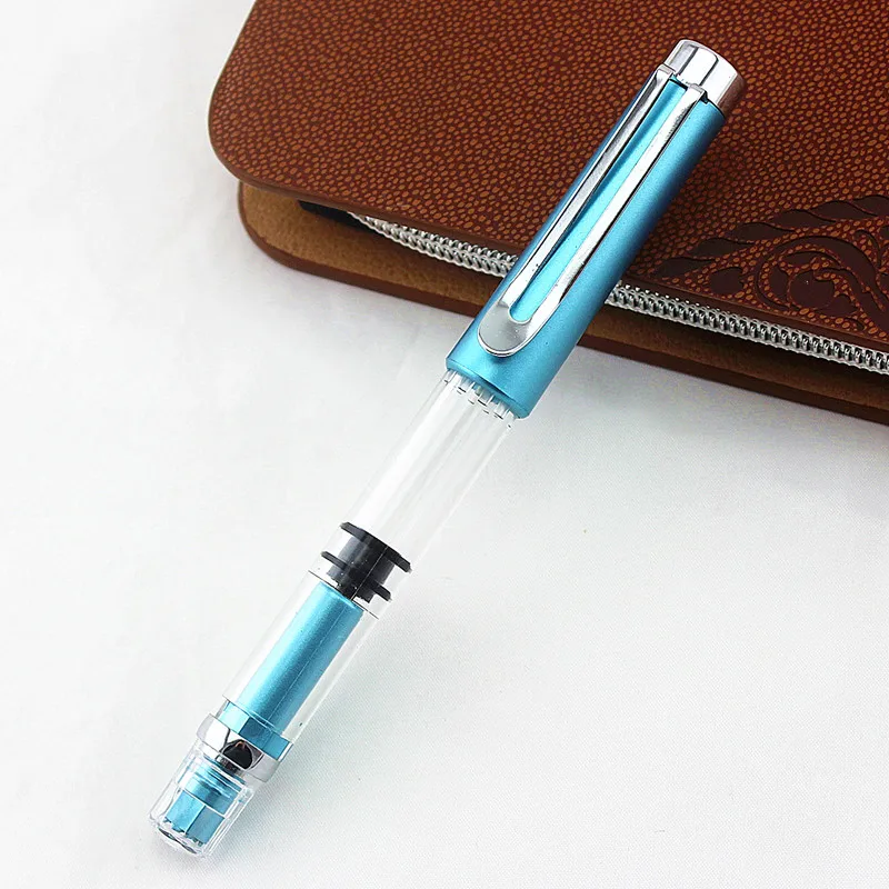 Fountain Pen Wing Sung 698 Transparent Piston Fountain Pen Demonstrator Fountain Pen