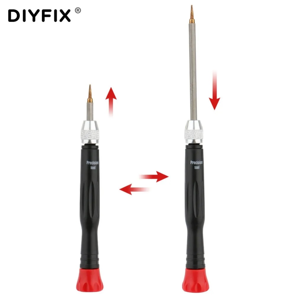 DIYFIX 6 в 1 прецизионный магнитный Набор крестообразных отверток Phillips шлицевая