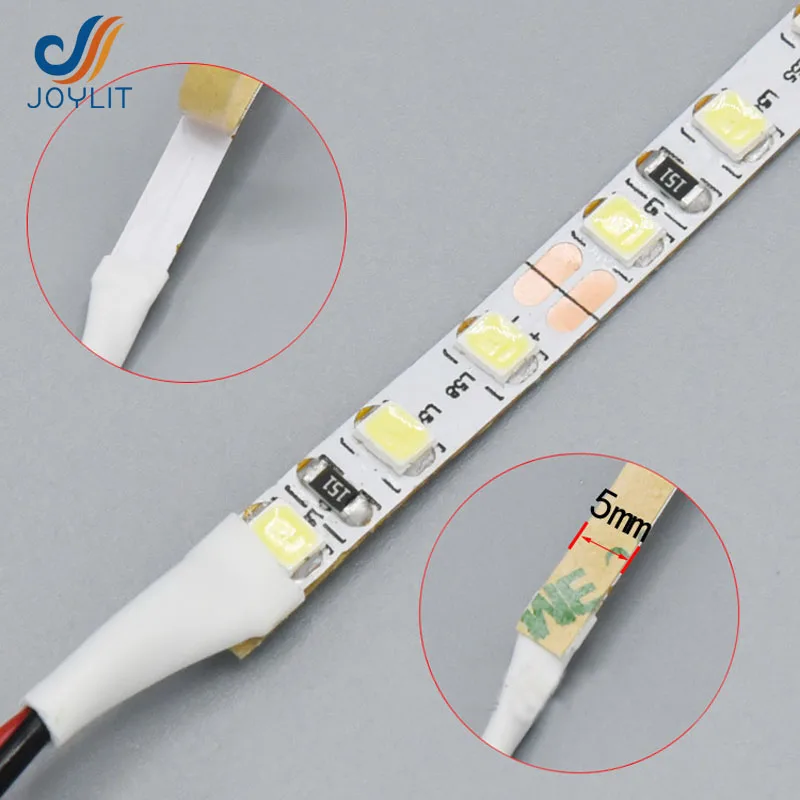 10 м/лот ультратонкая тонкая ширина 5 мм DC12v 24v Светодиодная лента 2835 SMD гибкая