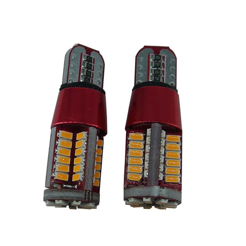 Светодиодная автомобильная лампа T10 w5w canbus сверхъяркая широкая 57smd автомобильный