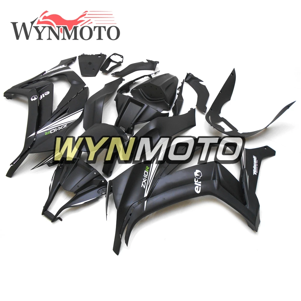 

Полностью матовые черные Обтекатели для Kawasaki ZX-10R 2011 2012 2013 2014 2015 комплекты для кузова из АБС-пластика Новинка