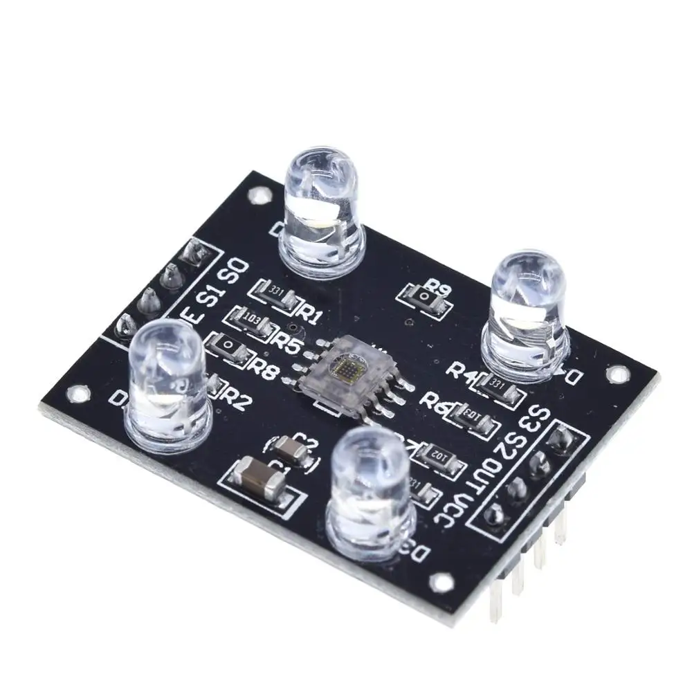 TZT датчик распознавания цвета TCS230 TCS3200 модуль распознавания цвета для arduino DIY модуль DC 3-5 в вход