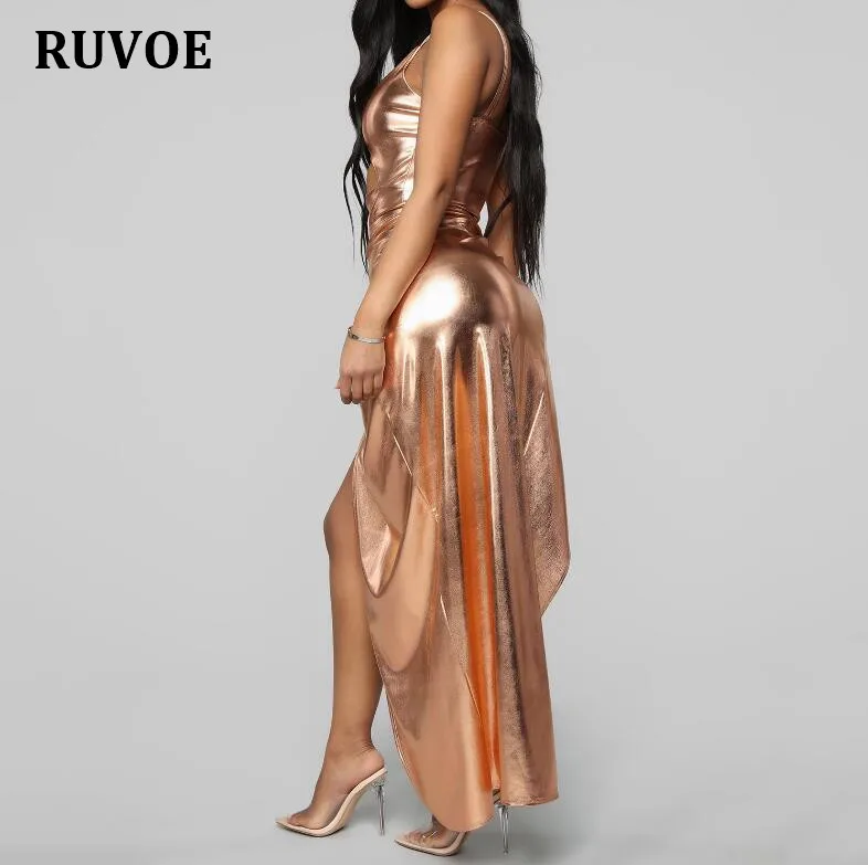 Новое поступление эластичное боди платье блестящее золото комплект из 2
