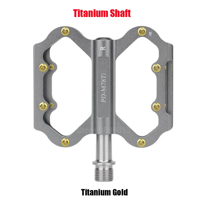 M78TI Titanium Титановая велосипедная педаль MTB складной горный и дорожный велосипед герметичный подшипник Сверхлегкий велосипедные запчасти аксессуары плоская платформа - Цвет: M78TI Titanium