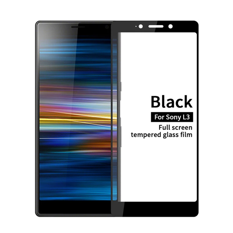 2 шт 3D закаленное стекло для Sony Xperia L3 полное покрытие экрана Защитная пленка I3312