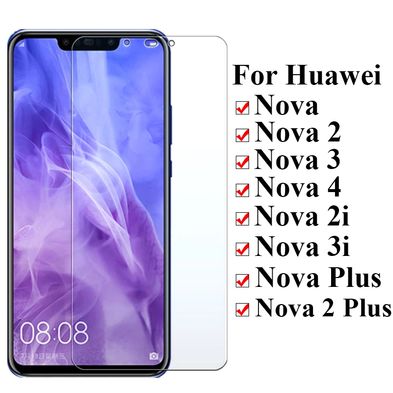 Защитное стекло для huawei nova 3 3i защита экрана 2 plus 2i 4 закаленное huaway nova3i i huaweii