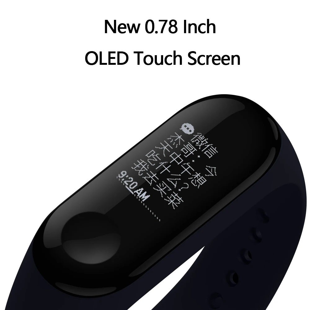 Оригинальный Смарт браслет Xiaomi Mi Band 3 с монитором сердечного ритма сенсорным OLED