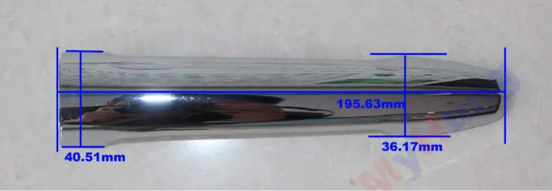 Чехлы на дверные ручки с 1 отверстием для ключа Mitsubishi ASX Lancer EX 2012 ABS Chrome 8 шт. в