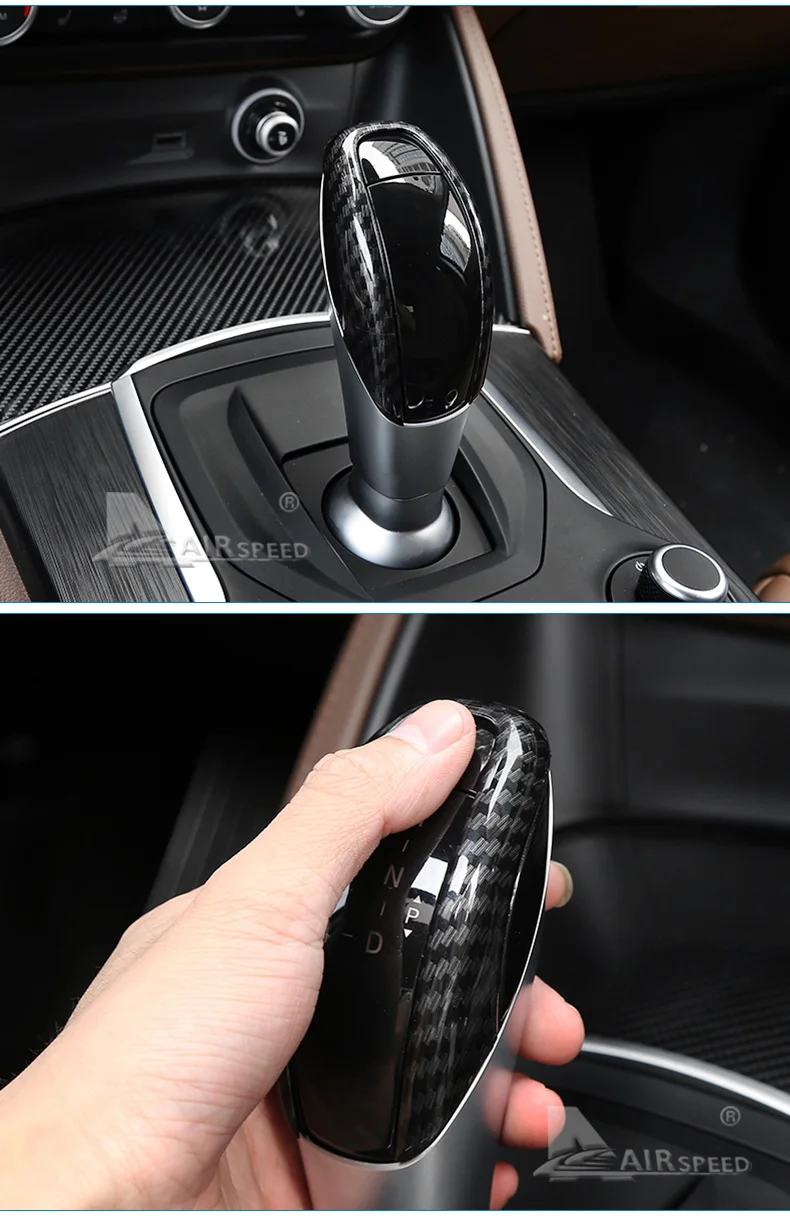 Скорость полета ABS для Alfa Romeo Giulia Марка Alfa Romeo Giulietta Stelvio аксессуаров из углеродного волокна Шестерни Цельнокройное Ручка двери Крышка отделка Стикеры